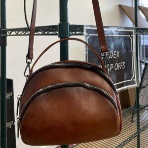 🆕Women Brown Genuine Leather Crossbody Small Vintage Shoulder Purse Bags